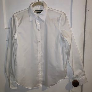 Ralph Lauren White Collared Shirt